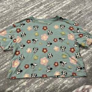Cropped Minnie Mouse Tee shirt